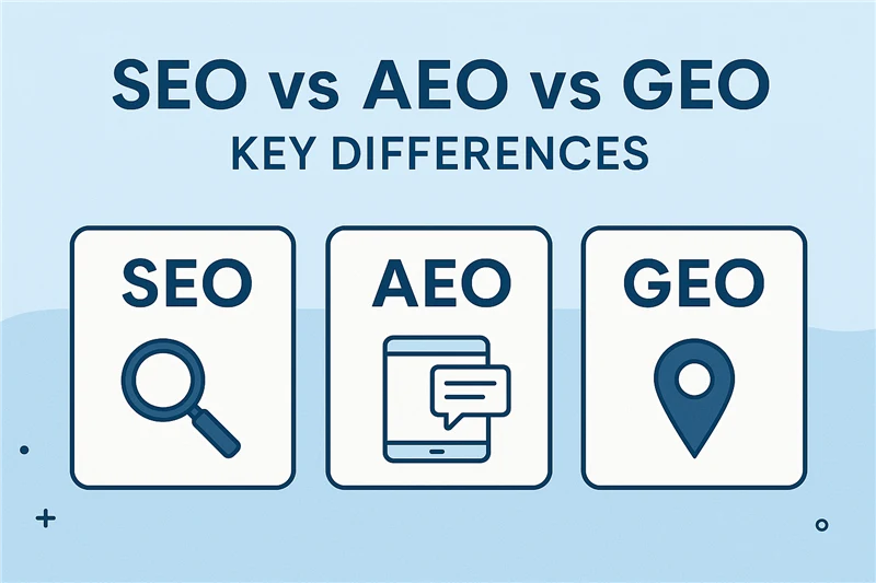 SEO, AEO, and GEO strategies